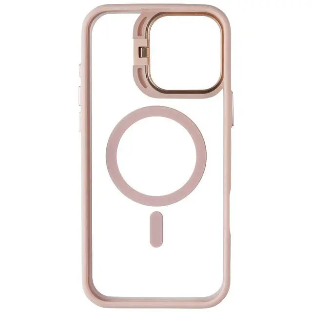 Alt view image 3 of 3 - Prodigee Kickit Series MagSafe Case for Apple iPhone 16 Pro Max - Rose/Clear