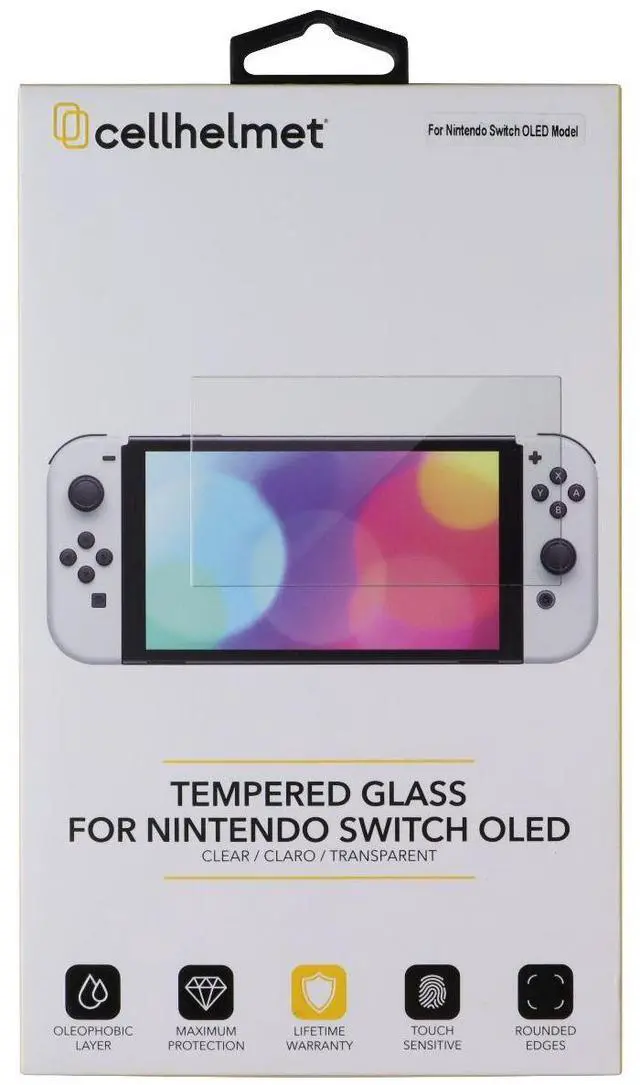 Main image of CellHelmet Tempered Glass Screen Protector for Nintendo Switch OLED
