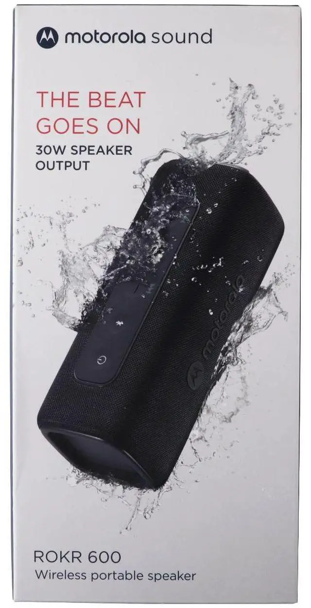 Main image of Motorola Sound ROKR 600 30W IP67 Wireless Portable Speaker - Black