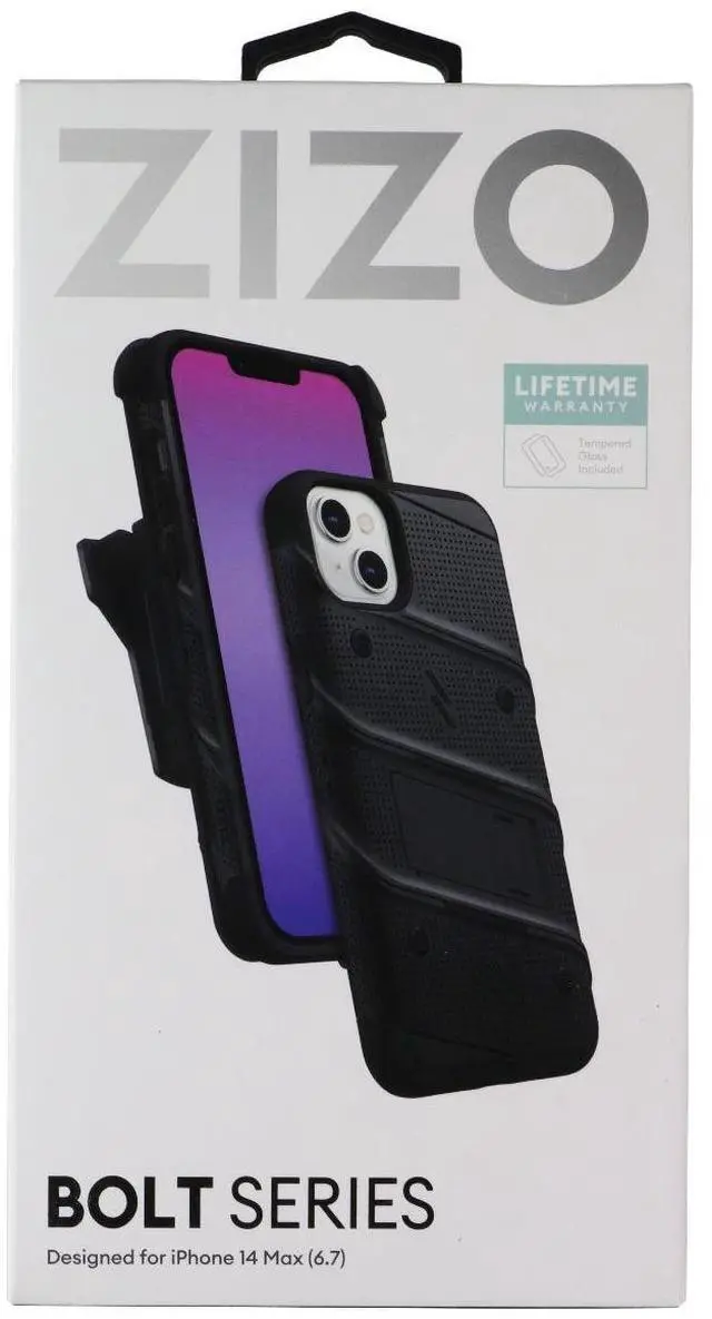 Main image of ZIZO Bolt Series (Case / Screen / Holster) for Apple iPhone 14 Plus - Black