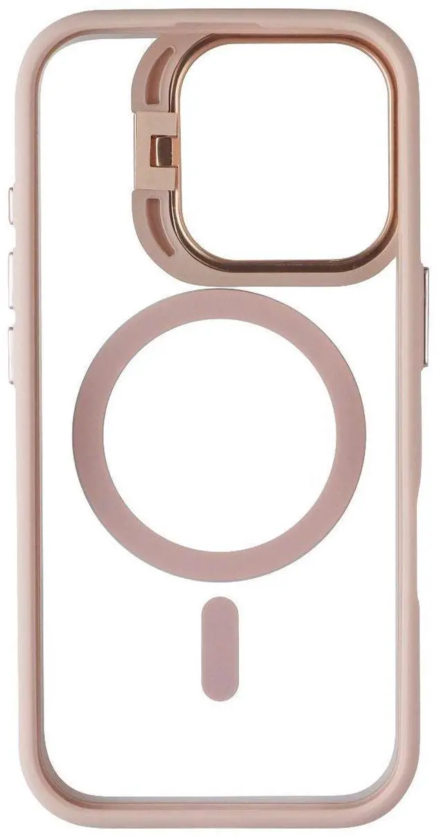 Alt view image 3 of 3 - Prodigee Kickit Series MagSafe Case for Apple iPhone 16 Pro - Rose/Clear
