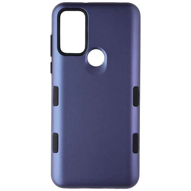 Alt view image 2 of 3 - MyBat Pro Dual Layer Hardshell Case for Motorola Moto G Play (2023) - Dark Blue
