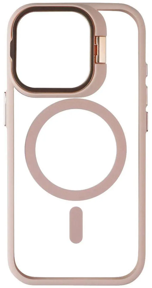Alt view image 2 of 3 - Prodigee Kickit Series MagSafe Case for Apple iPhone 16 Pro - Rose/Clear