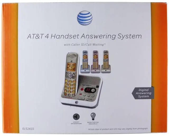 Main image of AT&T (EL52410) 4 Handset Answering System with Caller ID/Call Waiting