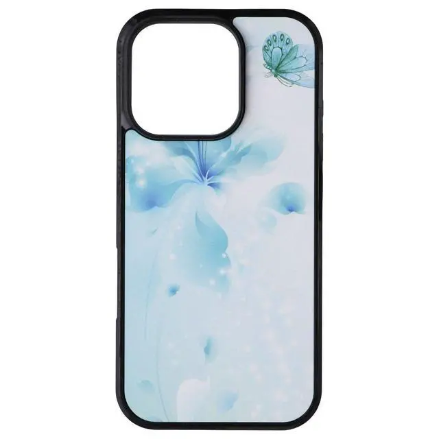 Alt view image 2 of 3 - MyBat Design Lab Series Case for Apple iPhone 16 Pro - Butterfly and Flowers