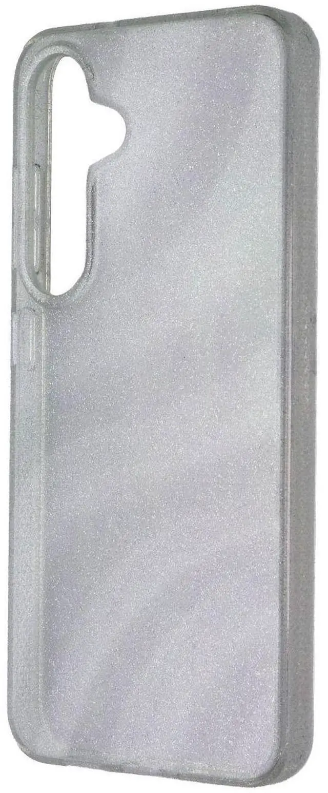 Main image of ZAGG Milan Series Case for Samsung Galaxy S25 - Glitter Swirl Silver