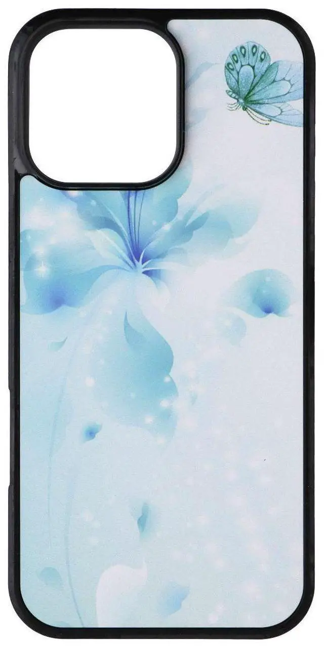 Alt view image 2 of 3 - MyBat Design Lab Series Case for Apple iPhone 16 Pro Max - Butterfly and Flowers