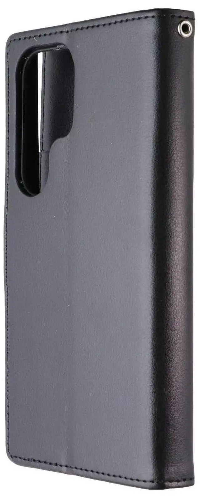 Main image of SYB Tech Accessory Folio Case for Samsung Galaxy S24 Ultra - Black Leather