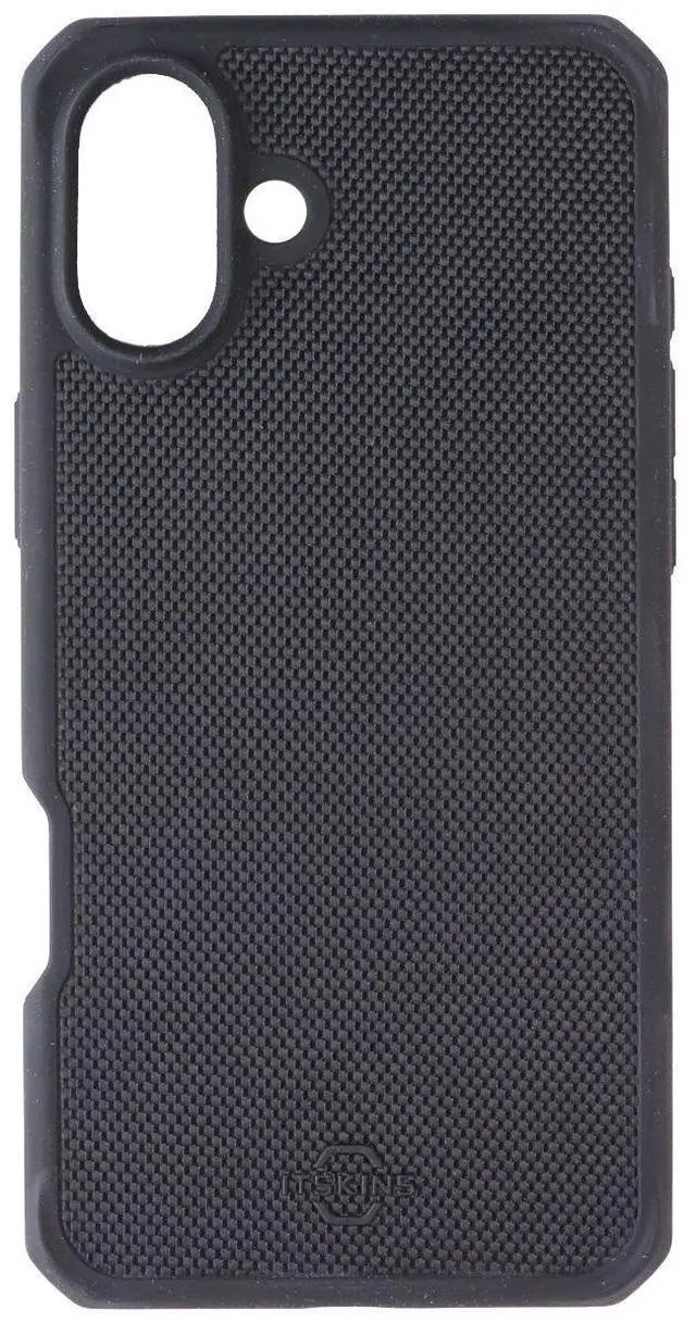 Alt view image 2 of 3 - ITSKINS Ballistic_R // Nylon Case for Apple iPhone 16 Plus - Black