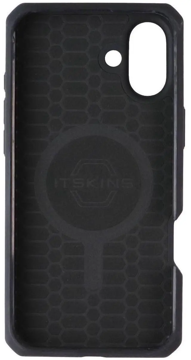 Alt view image 3 of 3 - ITSKINS Ballistic_R // Nylon Case for Apple iPhone 16 Plus - Black