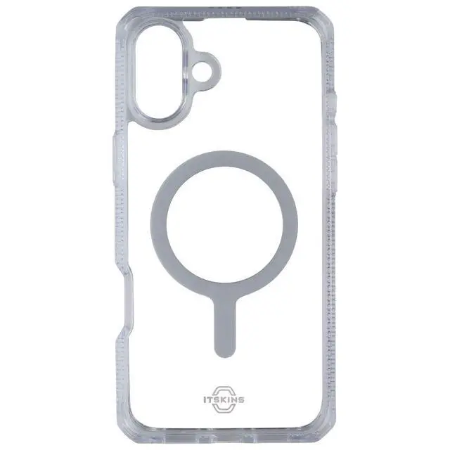 Alt view image 2 of 3 - ITSKINS Hybrid_R Mood Case for MagSafe for Apple iPhone 16 Plus - Clear/Purple