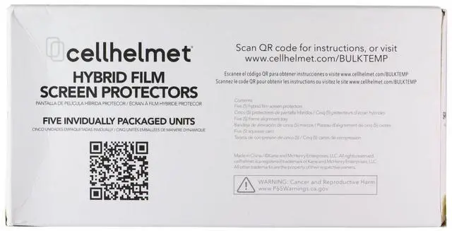 Main image of CellHelmet Hybrid Film Screen Protector for Samsung Galaxy S21+ (Plus) - 5 Pack