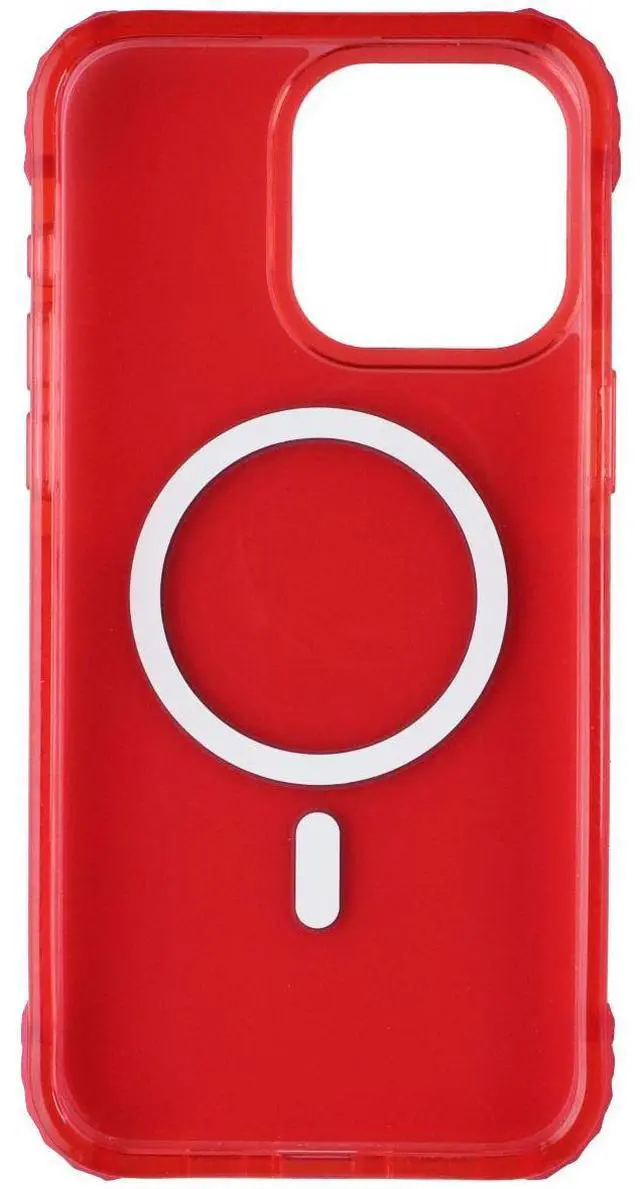 Alt view image 3 of 3 - Prodigee Safetee Neo + Mag Case for Apple iPhone 15 Pro Max - Red