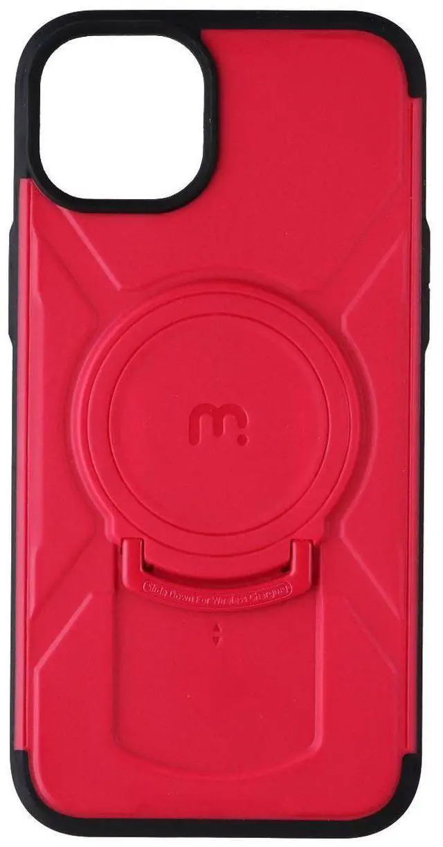Alt view image 2 of 3 - MyBat Pro Stealth Series Case for MagSafe for Apple iPhone 15 Plus - Red