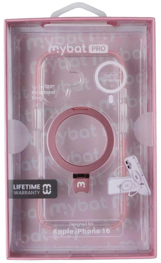 Main image of Mybat Pro Lure Series Kickstand Case for MagSafe for Apple iPhone 16 - Pink