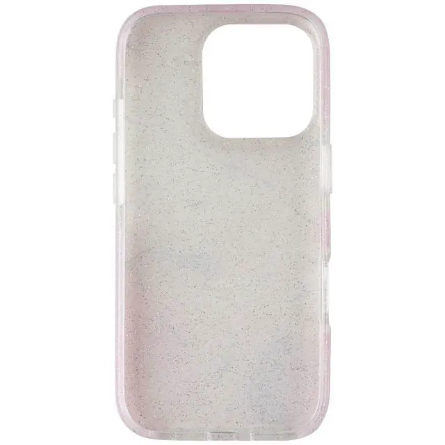 Alt view image 3 of 3 - PureGear Slim Shell Designer Series Case for Apple iPhone 16 Pro - Pink Marble