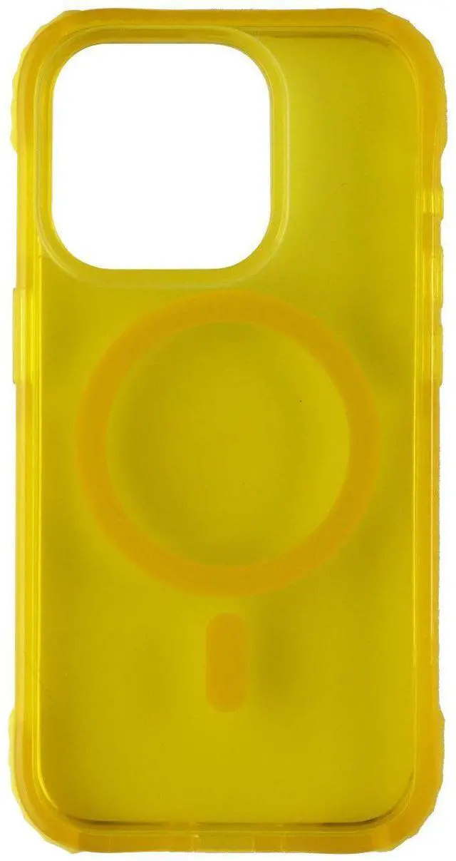 Alt view image 2 of 3 - Prodigee Safetee Neo + Mag Series Case for Apple iPhone 15 Pro - Lemon