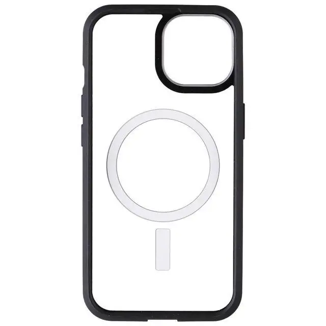 Alt view image 3 of 5 - OtterBox React Series Case for MagSafe for iPhone 16e/15/14/13 - Clear/Black