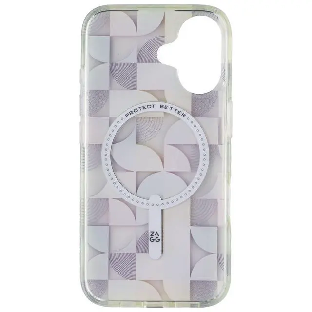 Alt view image 3 of 3 - ZAGG Milan Snap Series Case for MagSafe for iPhone 16 - Geometric