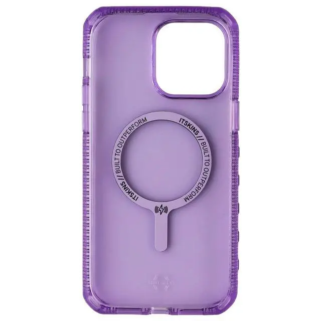 Alt view image 3 of 3 - ITSKINS Supreme_R Case for MagSafe for Apple iPhone 14 Pro Max - Light Purple