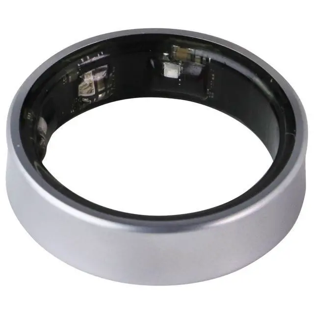 Alt view image 4 of 7 - Samsung Galaxy AI Smart Ring Bluetooth Fitness Tracker - Size 12/Titanium Silver