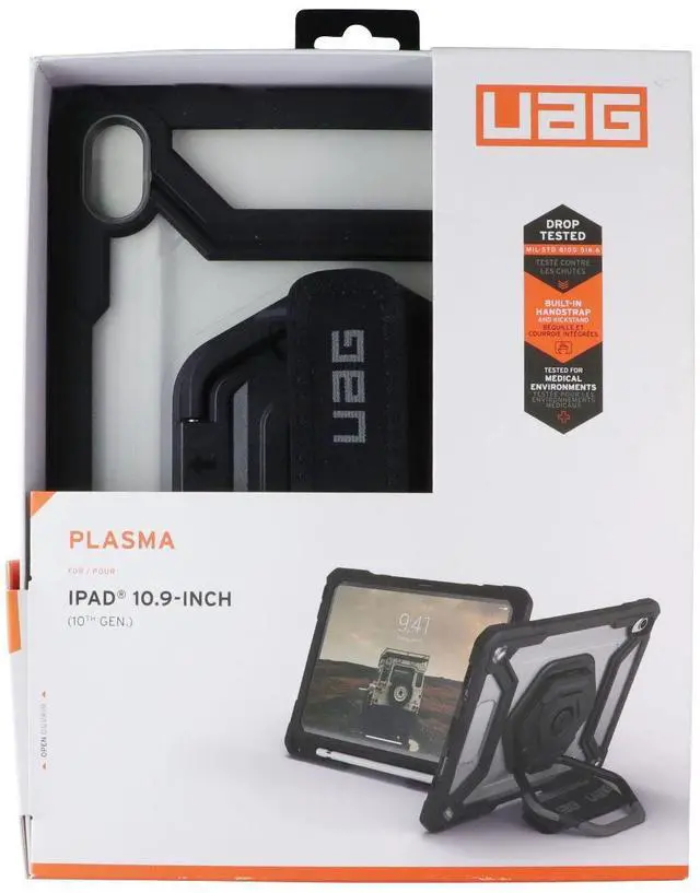 Main image of UAG Plasma Case for Apple iPad 10.9-inch - Ice/Black