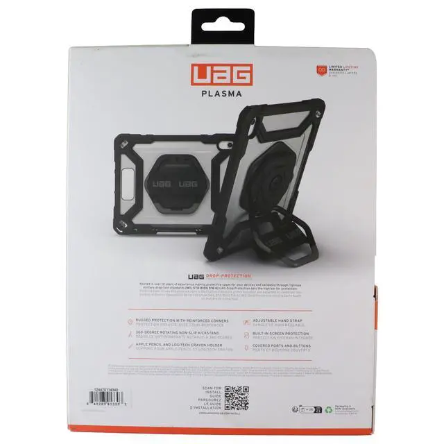 Alt view image 2 of 2 - UAG Plasma Case for Apple iPad 10.9-inch - Ice/Black