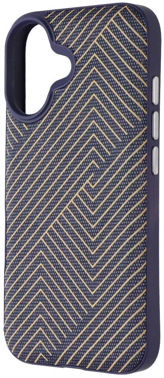 Main image of ZAGG London Snap Case for Apple iPhone 16 - Navy Blue / Gold