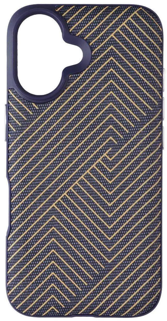 Alt view image 2 of 3 - ZAGG London Snap Case for Apple iPhone 16 - Navy Blue / Gold
