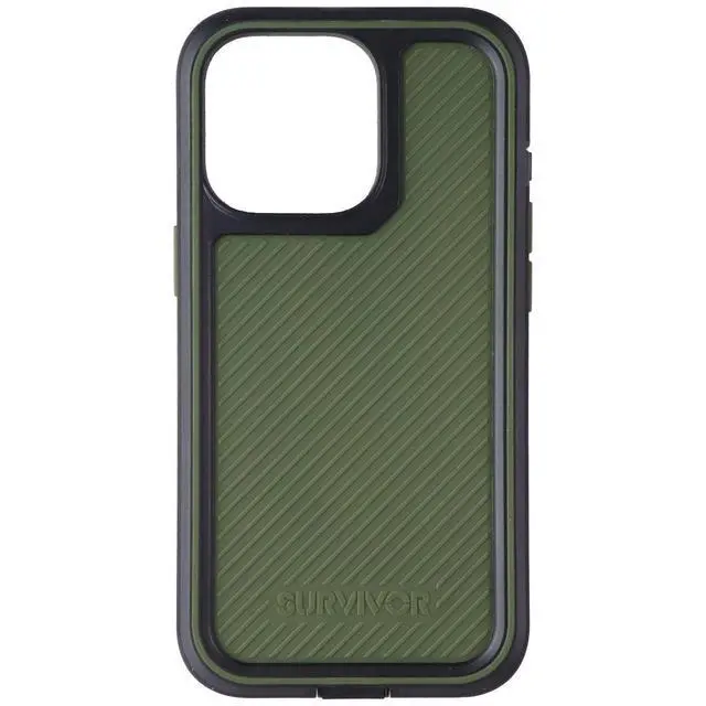 Alt view image 2 of 3 - Survivor All-Terrain Earth Series Case for iPhone 13 Pro - Wild Fern Green/Black