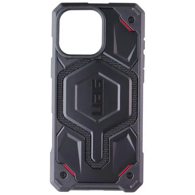 Alt view image 2 of 3 - UAG Monarch Pro Series MagSafe Case for Apple iPhone 16 Pro Max - Black/Red