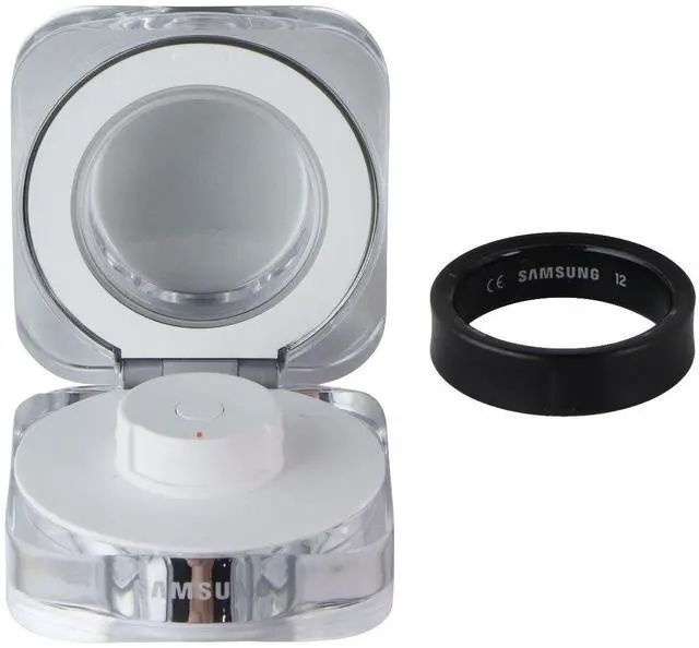 Alt view image 2 of 7 - Samsung Galaxy AI Smart Ring Bluetooth Fitness Tracker - Size 12/Titanium Black