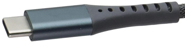 Alt view image 3 of 5 - Ventev 10 Foot Alloy USB-A to USB-C Ultra Durable High Speed Cable - Gray