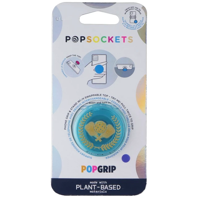 Alt view image 2 of 3 - PopSockets Phone Grip with Expanding Kickstand, Adhesive Grip - Pickleball