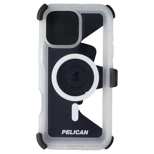 Alt view image 3 of 4 - Pelican Voyager Case & Holster for MagSafe for Apple iPhone 16 Pro Max - Clear