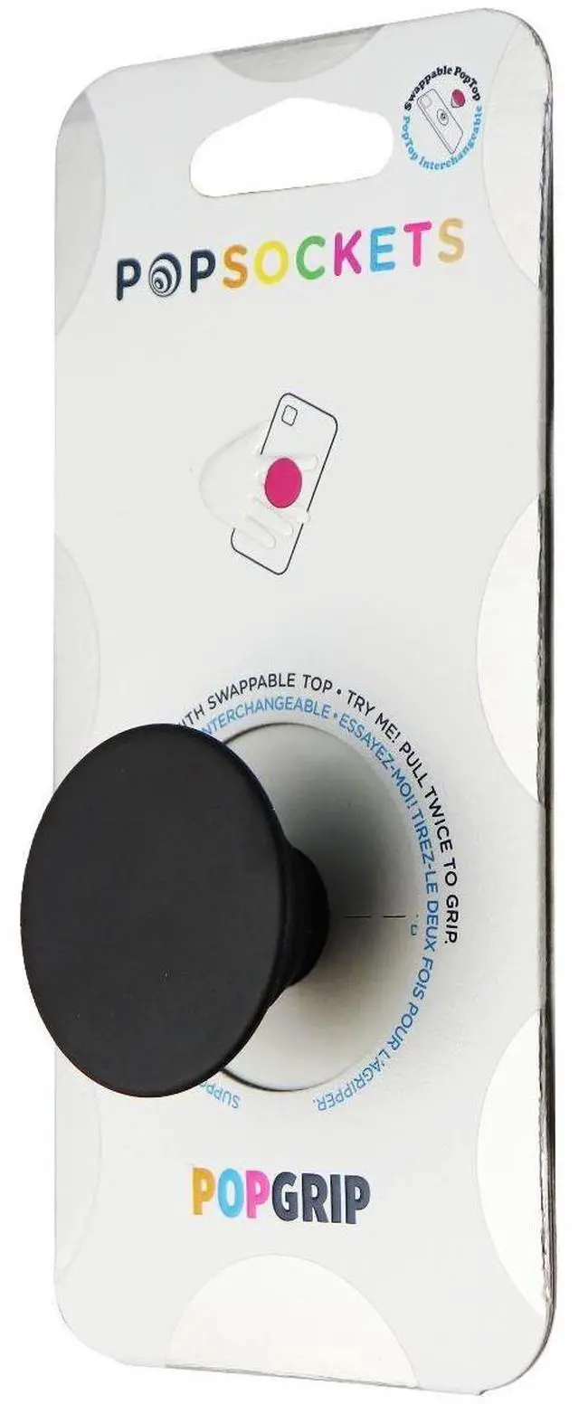 Alt view image 3 of 3 - PopSockets: PopGrip with Swappable Top for Phones & Tablets - Black