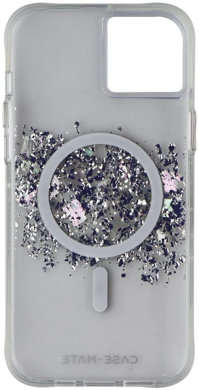 Alt view image 2 of 2 - Case-Mate Touch of Pearl MagSafe Cover for iPhone 15 Plus - Clear