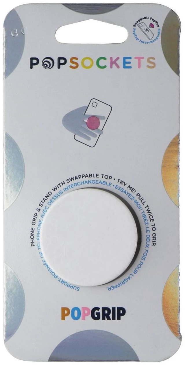 Main image of PopSockets PopGip Swappable Grip & Stand - Blanc Fresh