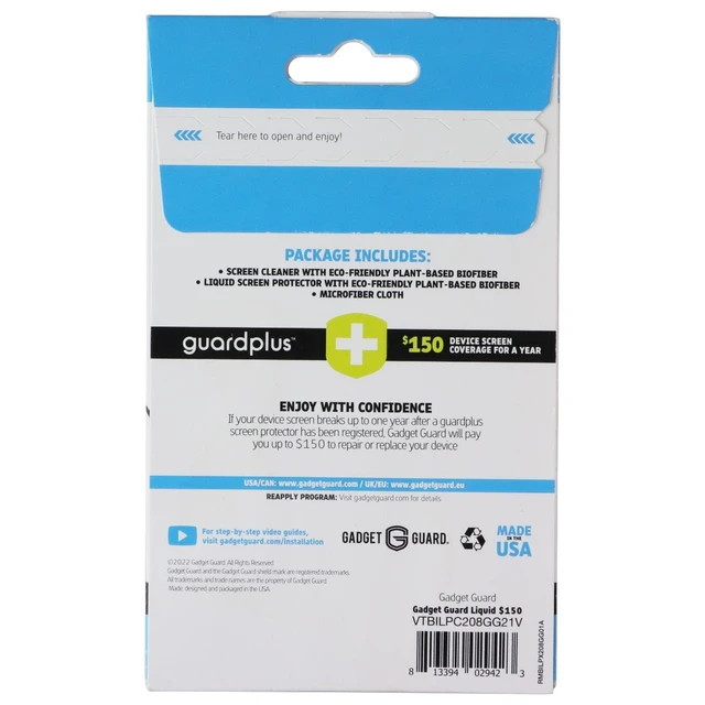 Alt view image 2 of 2 - Gadget Guard Liquid Glass Series Screen Protector for All Phones / Tablets 150