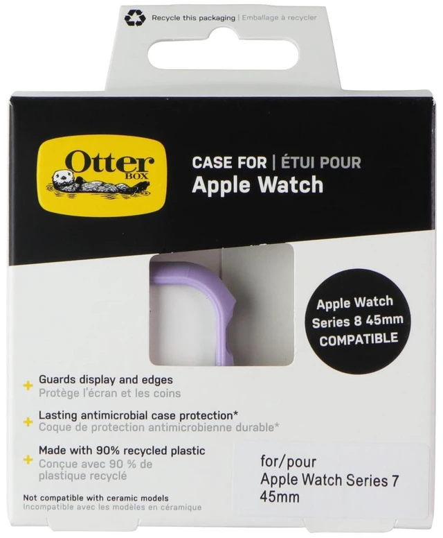 Main image of OtterBox Protective Case for Apple Watch Series 8/7 (45mm) - Elixir Purple/Lime