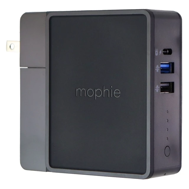 Alt view image 2 of 3 - Mophie Powerstation Hub - Portable Battery hub with Wireless Qi - Black