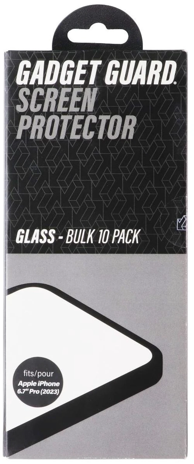 Main image of Gadget Guard Glass Screen Protector for Apple iPhone 15 Pro Max - Bulk 10 Pack