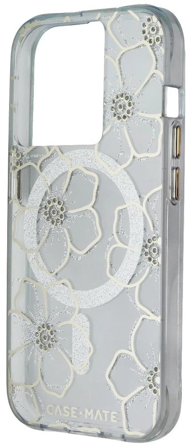 Alt view image 2 of 3 - Case-Mate Hard Case for MagSafe for Apple iPhone 15 Pro - Floral Gems
