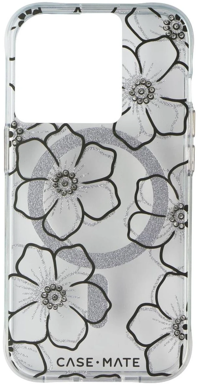 Alt view image 3 of 3 - Case-Mate Hard Case for MagSafe for Apple iPhone 15 Pro - Floral Gems