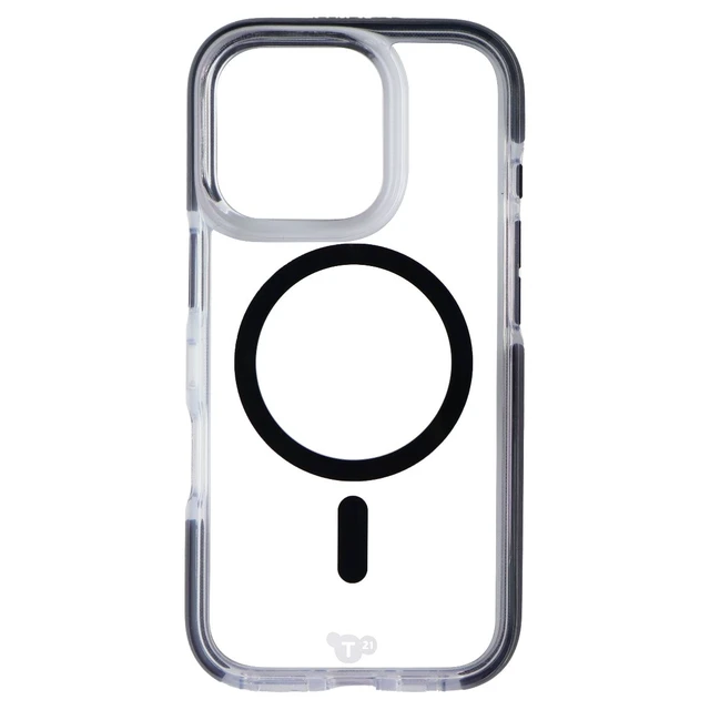 Alt view image 3 of 3 - Tech21 EvoCrystal Series Case for MagSafe for Apple iPhone 16 Pro - Clear/Black
