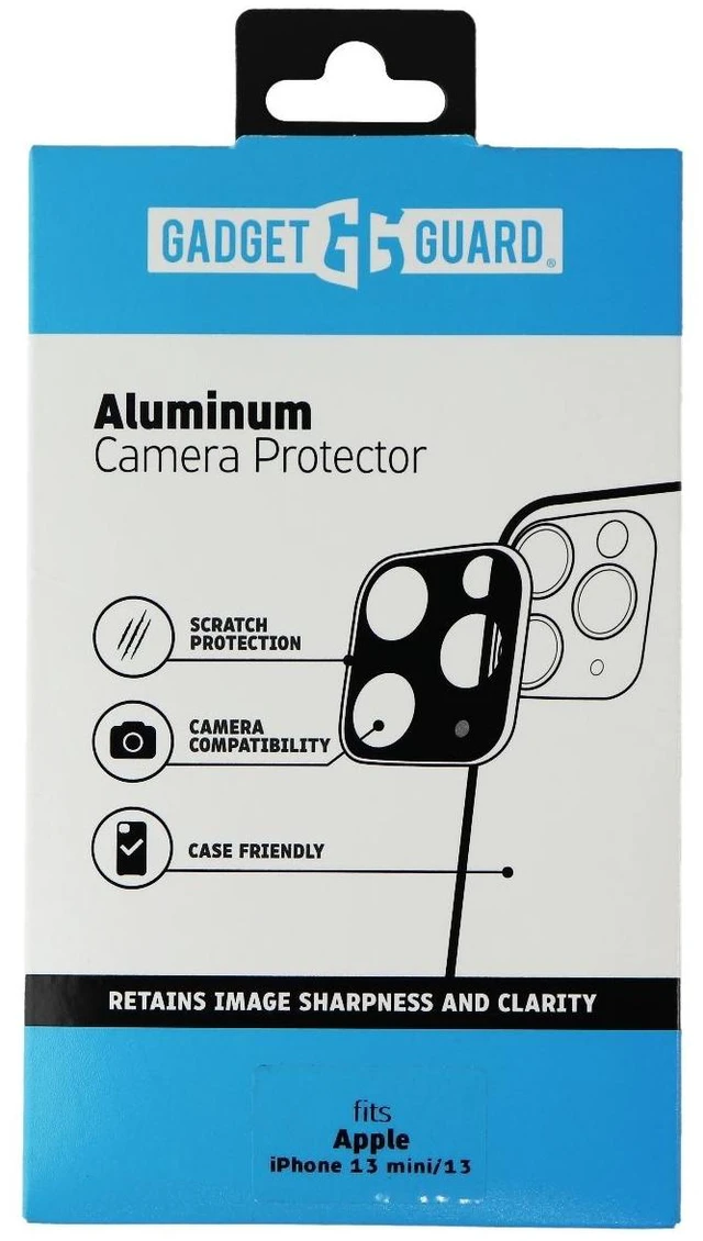 Main image of Gadget Guard Aluminum Camera Protector for Apple iPhone 13 mini and 13 - Black