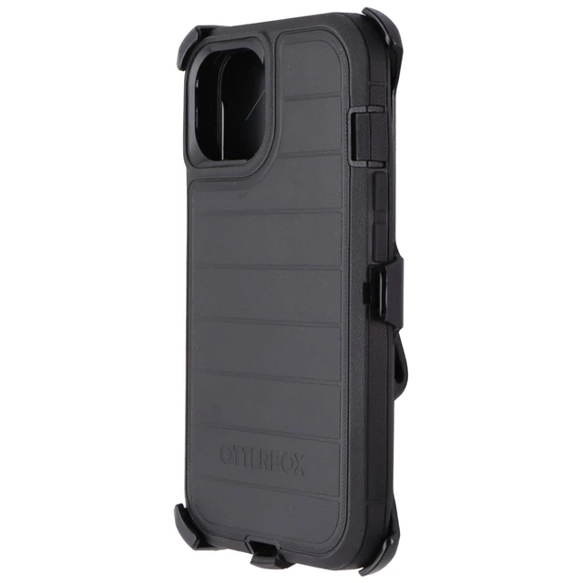 Alt view image 2 of 3 - OtterBox Defender Pro Series Case for iPhone 15 / iPhone 14 / iPhone 13 - Black