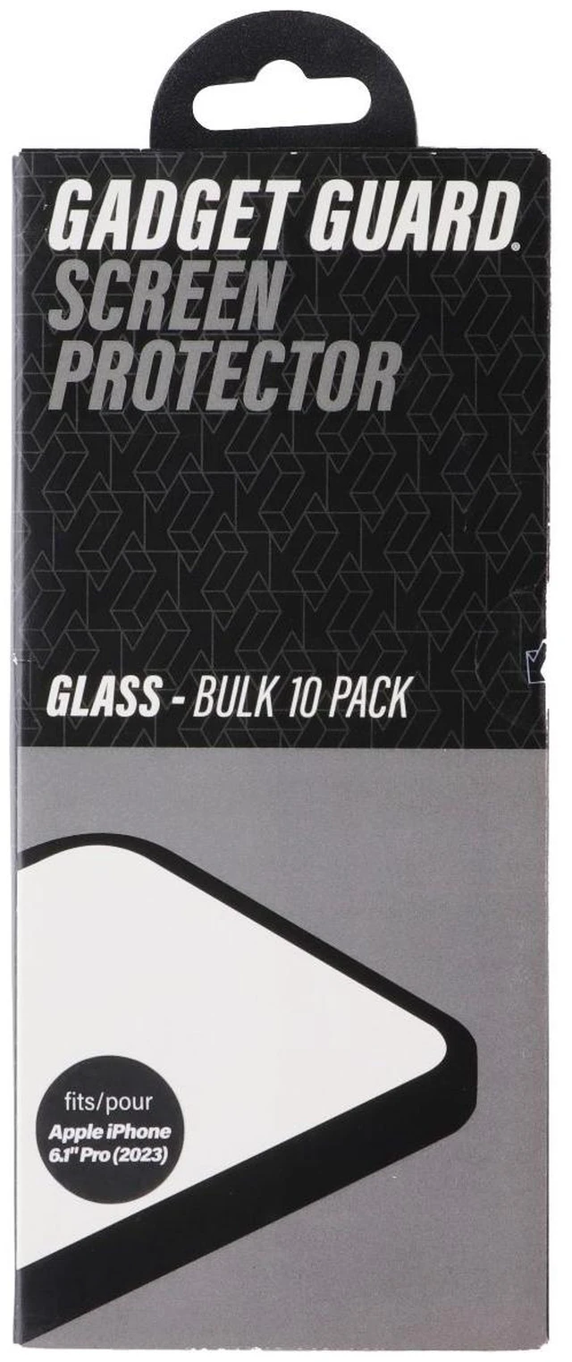 Main image of Gadget Guard Glass Screen Protector for Apple iPhone 15 Pro - Bulk 10 Pack