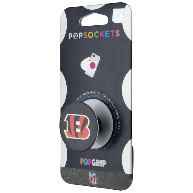 Alt view image 2 of 2 - PopSockets PopGrip Expanding Stand and Grip w/Swappable Top - NFL Bengals Logo