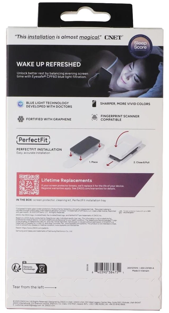 Alt view image 2 of 2 - ZAGG Invisible Shield XTR5 Tempered Glass Screen Protector for Galaxy S26